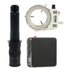 RADHAX Microscope Kit Digital Video Microscope Camera 1080P Zoom C Mount Lens Microscope Lens Adapters (Color : with 300X Lens Light) view 1