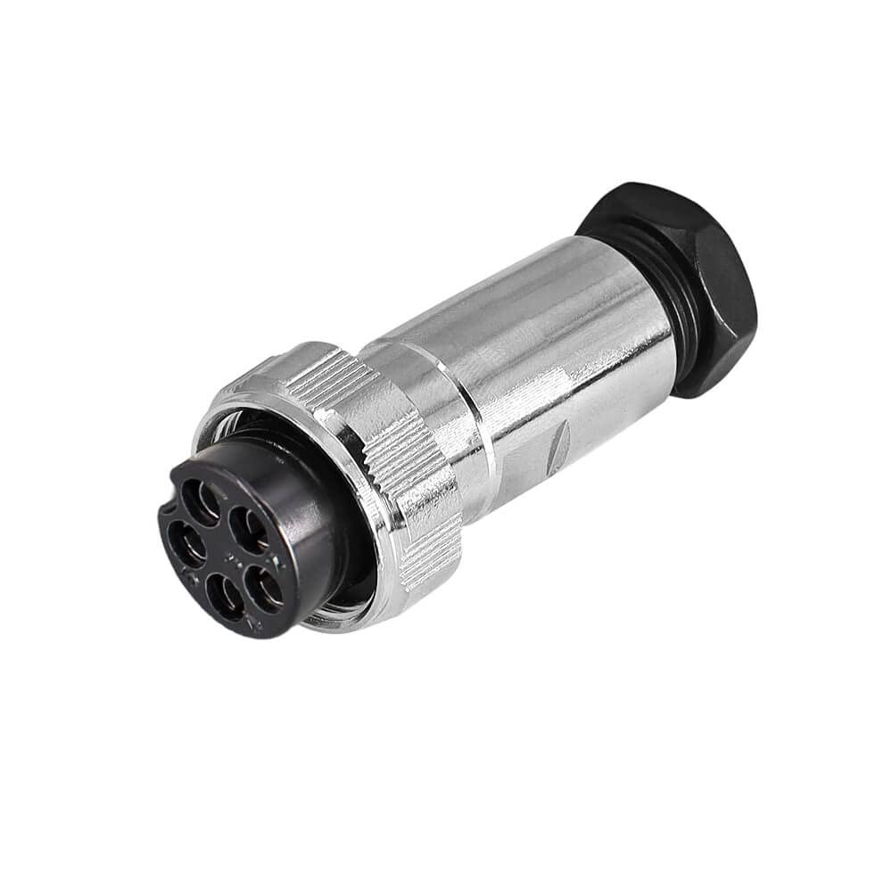 GX20 Aviation Connector 5pin Waterproof Male and Female Metal Connector Straight