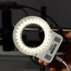 Microscope Kit Microscope LED Ring Light Illuminator for Microscope Circle Adjustable Lamp Industrial Microscopio Camera Light Source Microscope Lens Adapters (Color : Black) view 2