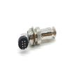 GX16 Connector 8Pin Straight Female Plug to Right Angled Male Socket Front Mount Solder Type for PCB view 2