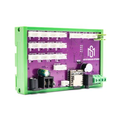 Escape Room Props Programmable Controller Single Circuit Board,12 Ports with Protective Casing for Real-Life Adventure Games