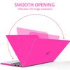 Anban Compatible with MacBook Pro 13 inch Case 2025 2024 2023 M2, 2022-2016 M1 A2338 A2251 A2289 A2159 A1989 A1708 A1706, Plastic Laptop Hard Shell Case +Keyboard Cover +Screen Protector, Hot Pink view 3