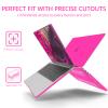 Anban Compatible with MacBook Pro 13 inch Case 2025 2024 2023 M2, 2022-2016 M1 A2338 A2251 A2289 A2159 A1989 A1708 A1706, Plastic Laptop Hard Shell Case +Keyboard Cover +Screen Protector, Hot Pink view 4