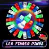 VETE 60Pcs LED Finger Lights Flashlights for Kids Glow Party Favors Birthday Christmas Halloween Supplies view 2