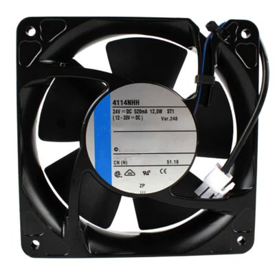 24V 4114NHH 520mA 12.5W 120X38MM Cooling Fan 2-Wire