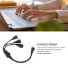 3 Power Splitter Cables, 1 to 3 Outlet Power Splitter Cord, 16AWG 3 Prong Indoor Power Strip for Computers Monitors Printers, US Plug view 4