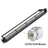 19" Inch RJ45 Shielded Module 24 Port Patch Panel Rack Mount Wall Jack (Color : Cat5E Module) view 2