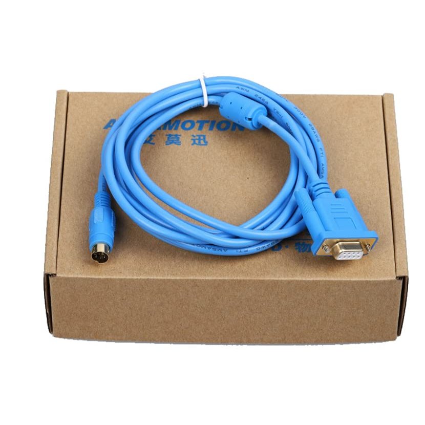 MT6000/8000-DVP for MT6000/MT8000 Touch Screen with DVP Series PLC Cable Download Cable Gold Plated Interface (Blue 3m)