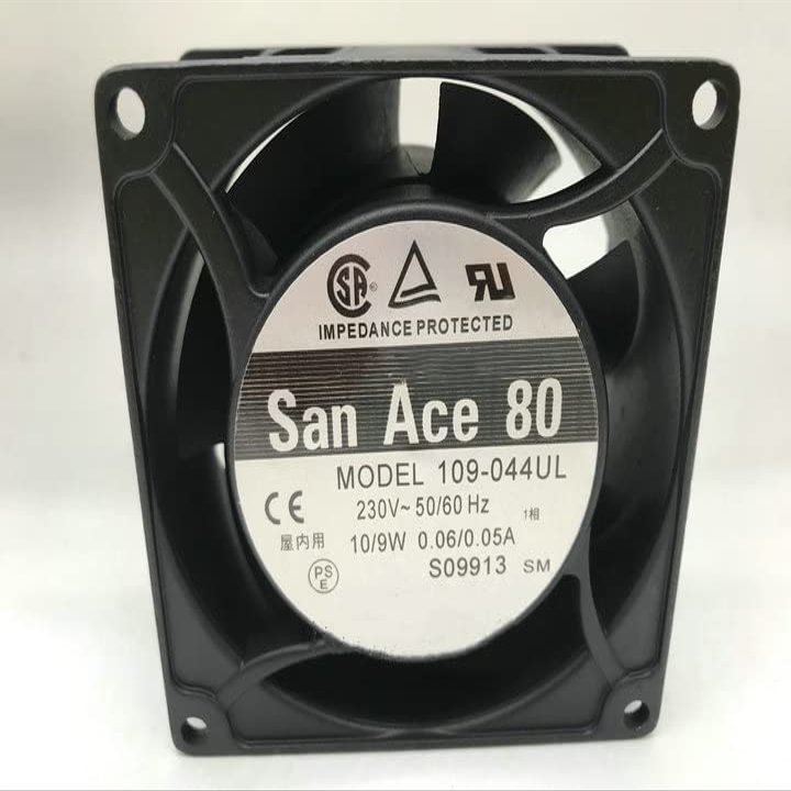 AC230V 0.06/0.05A 10/9W 109-044UL 8042 8cm 2-pin Aluminum Frame Cooling Fan