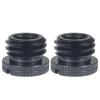FEICHAO D18 1/4-20 3/8-16 Female to 5/8-27 * 9 5/8-11 * 9 Male Screw with Reinforced Side Holes Conversion Screw for Camera Tripod Gimbal Conversion Accessories (2 PCS, Black 3/8-16 to 5/8-27 * 9) view 1