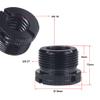 FEICHAO D18 1/4-20 3/8-16 Female to 5/8-27 * 9 5/8-11 * 9 Male Screw with Reinforced Side Holes Conversion Screw for Camera Tripod Gimbal Conversion Accessories (2 PCS, Black 3/8-16 to 5/8-27 * 9) view 2