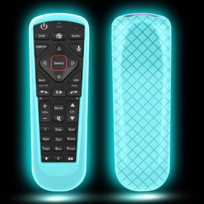 Dish Network Cover for 52.0/54.0 Remote Control, Silicone TV Case Skin Sleeve, Glow in The Dark Blue