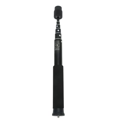 Camera Aluminum Monopod, 6 Sections 28cm to 122cm Adjustable Portable Photography Camera Selfie Stick, Folding Lightweight Monopod for Camera, LED Lights, Microphones, etc.