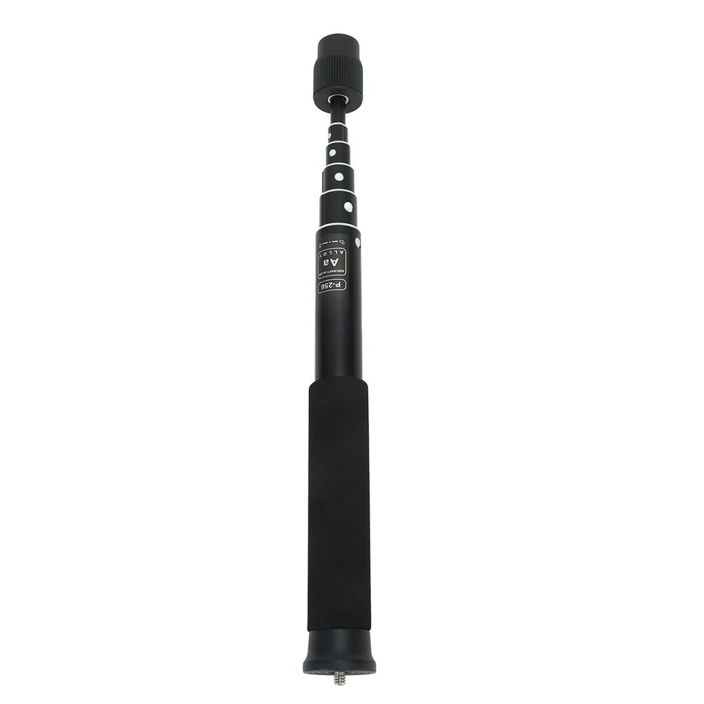 Camera Aluminum Monopod, 6 Sections 28cm to 122cm Adjustable Portable Photography Camera Selfie Stick, Folding Lightweight Monopod for Camera, LED Lights, Microphones, etc.