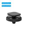 PATIKIL 1/4"-20 Camera Hot Shoe Mount, 2 Pack Flash Cold Shoe Mount Tripod Screw Adapter for DSLR Rig, Black view 4
