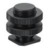PATIKIL Male 5/8" to Female 3/8" Camera Hot Shoe Mount, Flash Cold Shoe Mount Tripod Screw Adapter for DSLR Rig, Black view 1