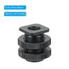PATIKIL Male 5/8" to Female 3/8" Camera Hot Shoe Mount, Flash Cold Shoe Mount Tripod Screw Adapter for DSLR Rig, Black view 4