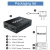 10G SFP+ Media Converter, Dual SFP+ Port, Fiber to Ethernet Converter with 10GBase-T and 10 Gigabit SFP+ SR Module, Support CAT6.a/7 and Multimode LC Fiber Cable, MMF, 850nm, up to 300m view 3