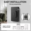 EMONITA Magnetic Wall Mount with Charging Case A6 for iPad mini (A17 Pro, A15 Bionic) 8.3-Inch. 100-250V AC 18W Quick Charge, Strong Magnets, 360 Rotation view 3