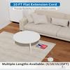 Flat Extension Cord 10 ft, NTONPOWER Flat Plug Power Strip with 3 Outlets 4 USB Ports(2 USB C),Ultra Thin Extension Cord Under Carpet, Mountable, Outlet Extender Long Cord for Home Office, Dorm Room view 3