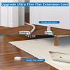 Flat Extension Cord 10 ft, NTONPOWER Flat Plug Power Strip with 3 Outlets 4 USB Ports(2 USB C),Ultra Thin Extension Cord Under Carpet, Mountable, Outlet Extender Long Cord for Home Office, Dorm Room view 4