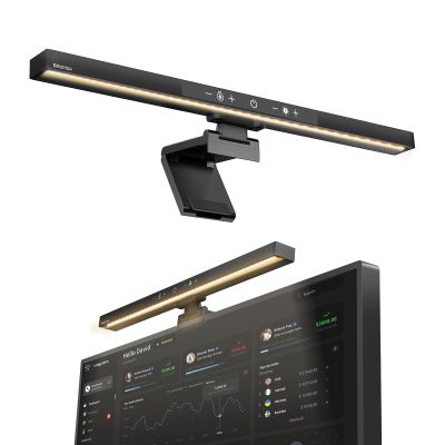 BlitzMax Monitor Light Bar, Computer Monitor Lamp, Memory Stepless Dimming Touch Control Screen Light Bar, 5 Color Temperatures, USB Powered LED Reading Desk Lamps for Home/Office/Game