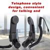 FOSA Retro 3.5mm Phone Receiver Microphone Vintage Telephone Handset Cell Phone Receiver Mic, Outdoor Radio Microphone Handheld Speaker for Mobile Phones Cellphone Smartphone view 2