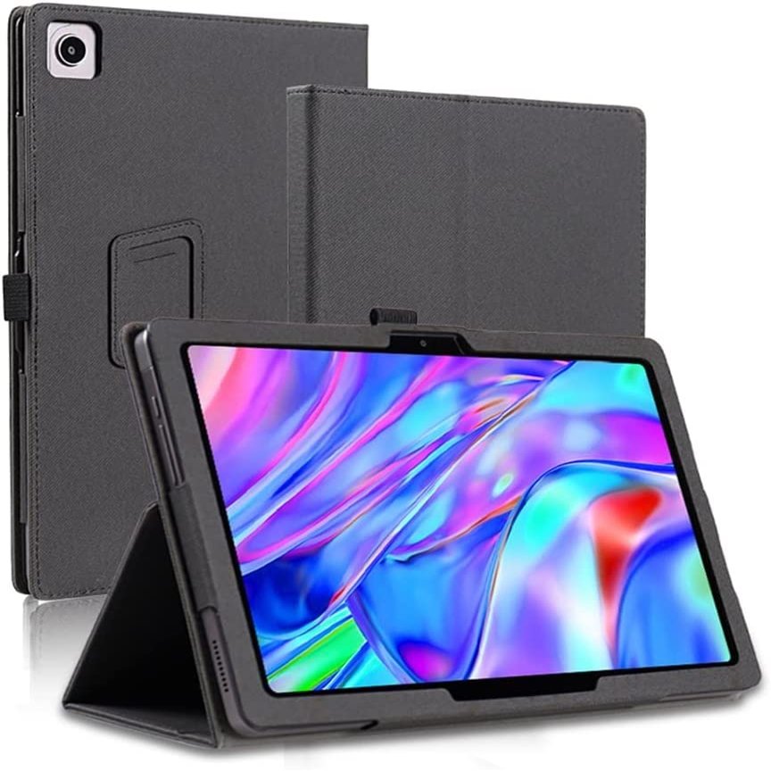 GLAZZY Tablet Case Compatible with Blackview Tab 15 13 12 7 Pro WiFi 4G Magnetic Cover Folio PU Folding Stand Cover with Hand Strap (Color : Black, Size : for Blackview Tab 12)
