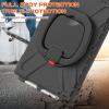 AdirMi Case for Microsoft Surface Pro 7 / Pro 6 / Pro 5 / Pro 2017 / Pro 4 / Pro LTE, [15ft Drop Protection] Shockproof Handle Stand Rugged Cover with 360 Rotatable Kickstand, Shoulder Strap view 3