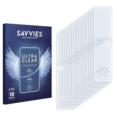 savvies 18-Pack Screen Protection Film Compatible with Tschisen v90 Screen Protector Ultra Clear [Scratch Proof, Anti Fingerprint, Ultra Thin]