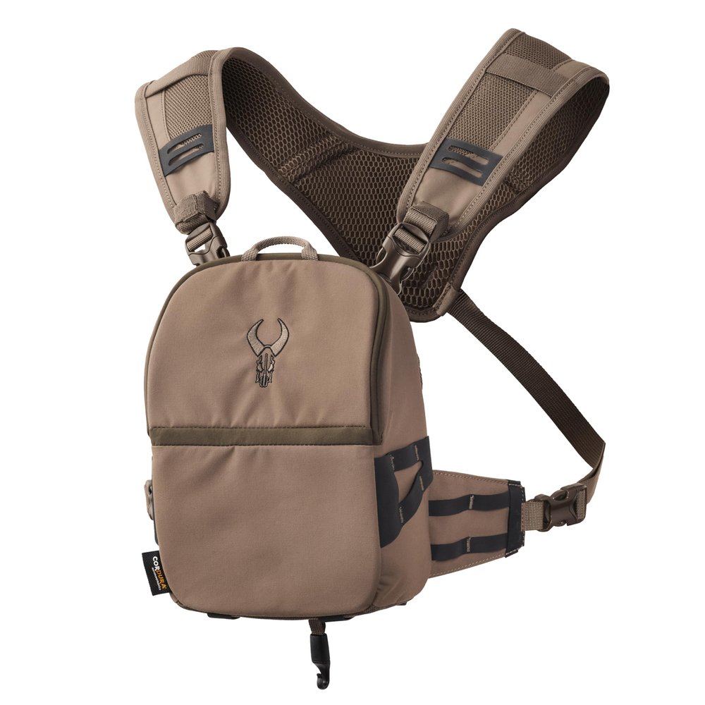 Badlands Bino Mag 2 - Modular Binocular Harness System for Optimal Performance and Durability, Mud, Small
