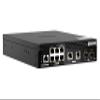 QNAP 10-Port 10GbE PoE++ Half-Width Rackmount Layer 2 Managed Switch with 2 x 10GbE SFP+, 2 x 10NBASE-T RJ45, and 6 x 2.5GbE RJ45 Ports (QSW-M2106PR-2S2T-US) view 3
