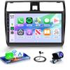4Core 4G+64G Radio Screen for Suzuki Swift 2005 2006 2007 2008 2009 2010 Carplay Android Auto GPS Navigation, Rimoody Android Car Stereo 10.1 inch Touchscreen WiFi BT FM EQ Mirror Link Backup Camera view 1