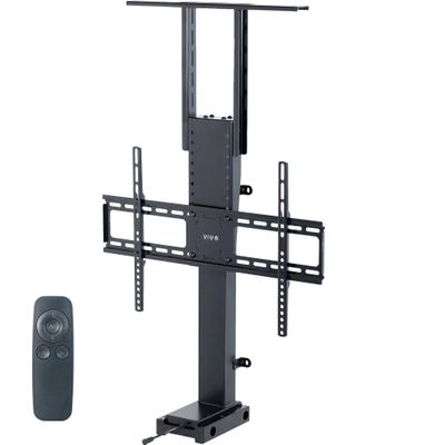 VIVO Motorized Large TV Stand for 37 to 77 inch Screens, Vertical Lift Television Stand with Remote Control, Compact TV Mount Bracket, MOUNT-E-UP80D