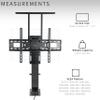 VIVO Motorized Large TV Stand for 37 to 77 inch Screens, Vertical Lift Television Stand with Remote Control, Compact TV Mount Bracket, MOUNT-E-UP80D view 3