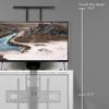 VIVO Motorized Large TV Stand for 37 to 77 inch Screens, Vertical Lift Television Stand with Remote Control, Compact TV Mount Bracket, MOUNT-E-UP80D view 4