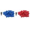 Molieeigin 200Pcs Red/Blue RJ45 Port Ethernet LAN Hub Anti Dust Cover Plug Cap Blockout Protector with Proprietary Lock and Key view 1