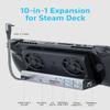 Dual Cooling Fans 13 in 1 Steam Deck Docking Station with 4K@60Hz 5 USB Ports,1000Mbps,SD/TF Slot,USB-C 100W PD, 40Gbps Adapter for Steam Deck/Rog Ally/Switch/Legion Go view 2