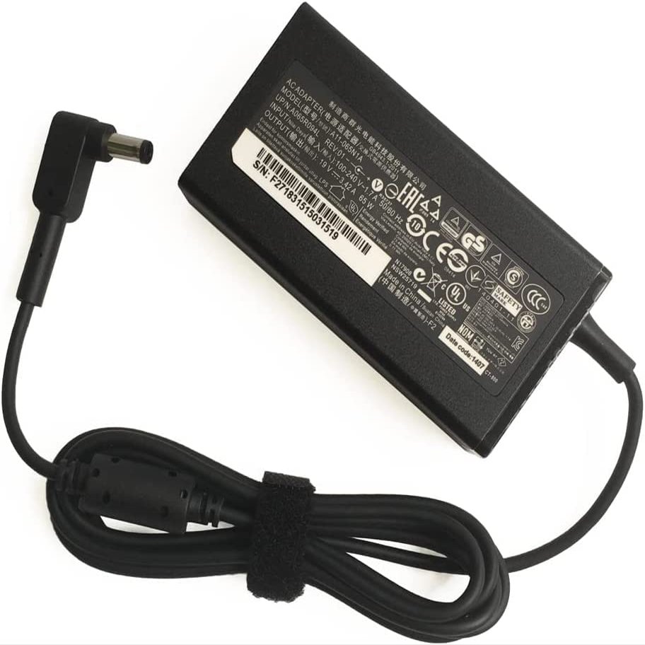 19V 3.42A 65W Laptop Charger Compatible for Acer Aspire One Charger m5 a150 d150 d250 d255 d260 d270 a110 ao532h ao722 nav50 pav70 chromebook c710 ac700 e100 dp-30jh b adp-40th a pa-1300-04