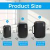ProCase Hard Travel Electronic Organizer Case for MacBook Power Adapter Chargers Cables Power Bank Apple Magic Mouse Apple Pencil USB Flash Disk SD Card Small Portable Accessories Bag -L, Blue view 2