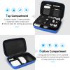 ProCase Hard Travel Electronic Organizer Case for MacBook Power Adapter Chargers Cables Power Bank Apple Magic Mouse Apple Pencil USB Flash Disk SD Card Small Portable Accessories Bag -L, Blue view 3