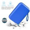 ProCase Hard Travel Electronic Organizer Case for MacBook Power Adapter Chargers Cables Power Bank Apple Magic Mouse Apple Pencil USB Flash Disk SD Card Small Portable Accessories Bag -L, Blue view 4