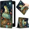Slim Shell Case for 6.8" Kindle Paperwhite (11th Generation 2021)  Kindle Paperwhite Signature Edition, Premium PU Leather Lightweight Auto Sleep/Wake Cover with Stand, Frog Mushroom view 1