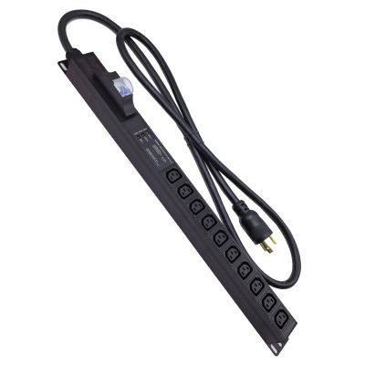 8way C13 C19 30A 120V-240V Metered PDU Current Volts Digital Meter SPD L6-30P amp PDU (06-30A-1P-01)