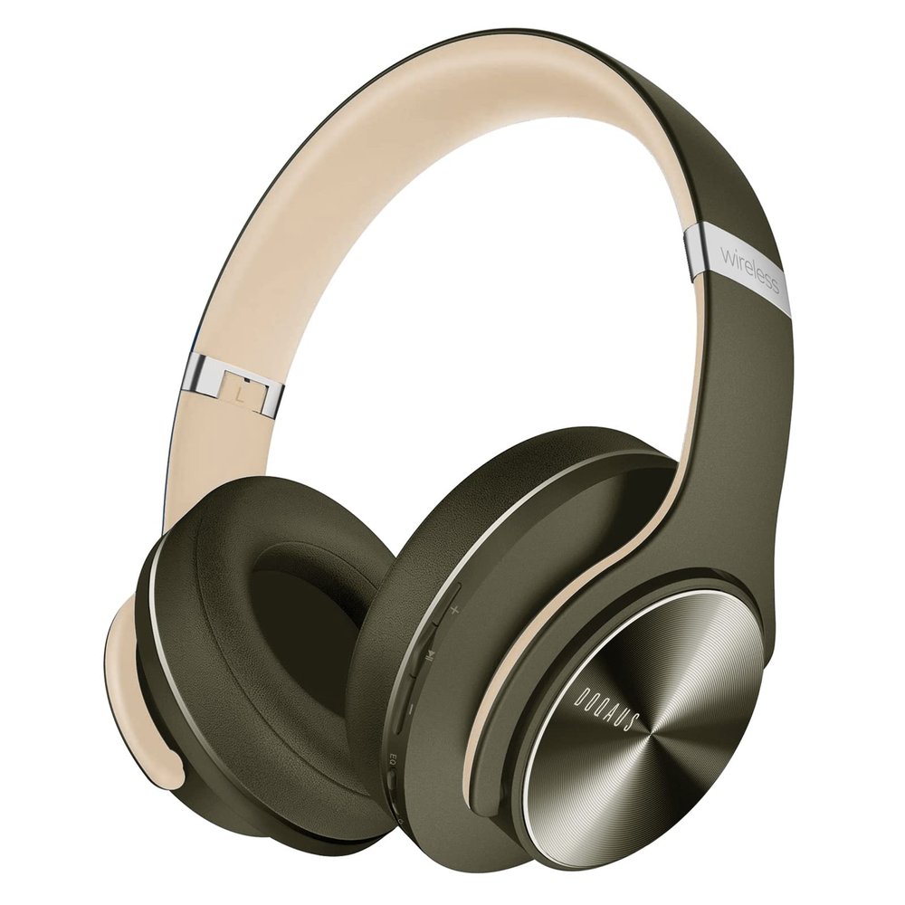 DOQAUS Bluetooth Headphones Over Ear, 90H Playtime, 3 EQ Modes, HiFi Audio, ENC Mic, Reinforced Durable Frame & Soft Earpads for Extended Wear, Phone, PC, Travel