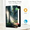 Slim Shell Case for 6.8" Kindle Paperwhite (11th Generation 2021)  Kindle Paperwhite Signature Edition, Premium PU Leather Lightweight Auto Sleep/Wake Cover with Stand, Forest view 3