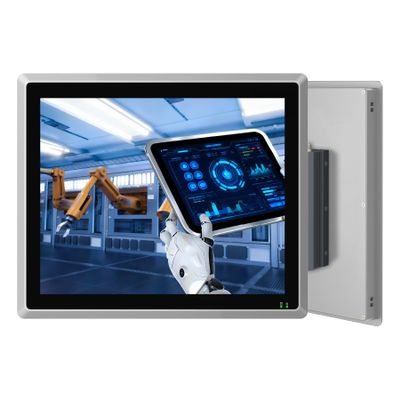SunKol 19" Industrial Embedded Panel PC, IP65 Fanless Touch All in One Computer, Windows 11 Pro, Auto Power-on, 2xLAN,HDMI,6xUSB,2xRS485,4xRS232 (I3-1215U, 8GB RAM 128GB SSD)