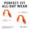 ToughAsNails Low Bridge Fit Orange Replacement Nose Pads Pieces for Oakley Plazlink OX8061 Glasses view 2