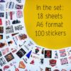 100Pcs Funny Firefighter Stickers - Fireman Stickers & Decals for Hard Hat - Funny Firefighter Hard Hat Gifts view 2