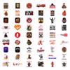 100Pcs Funny Firefighter Stickers - Fireman Stickers & Decals for Hard Hat - Funny Firefighter Hard Hat Gifts view 3